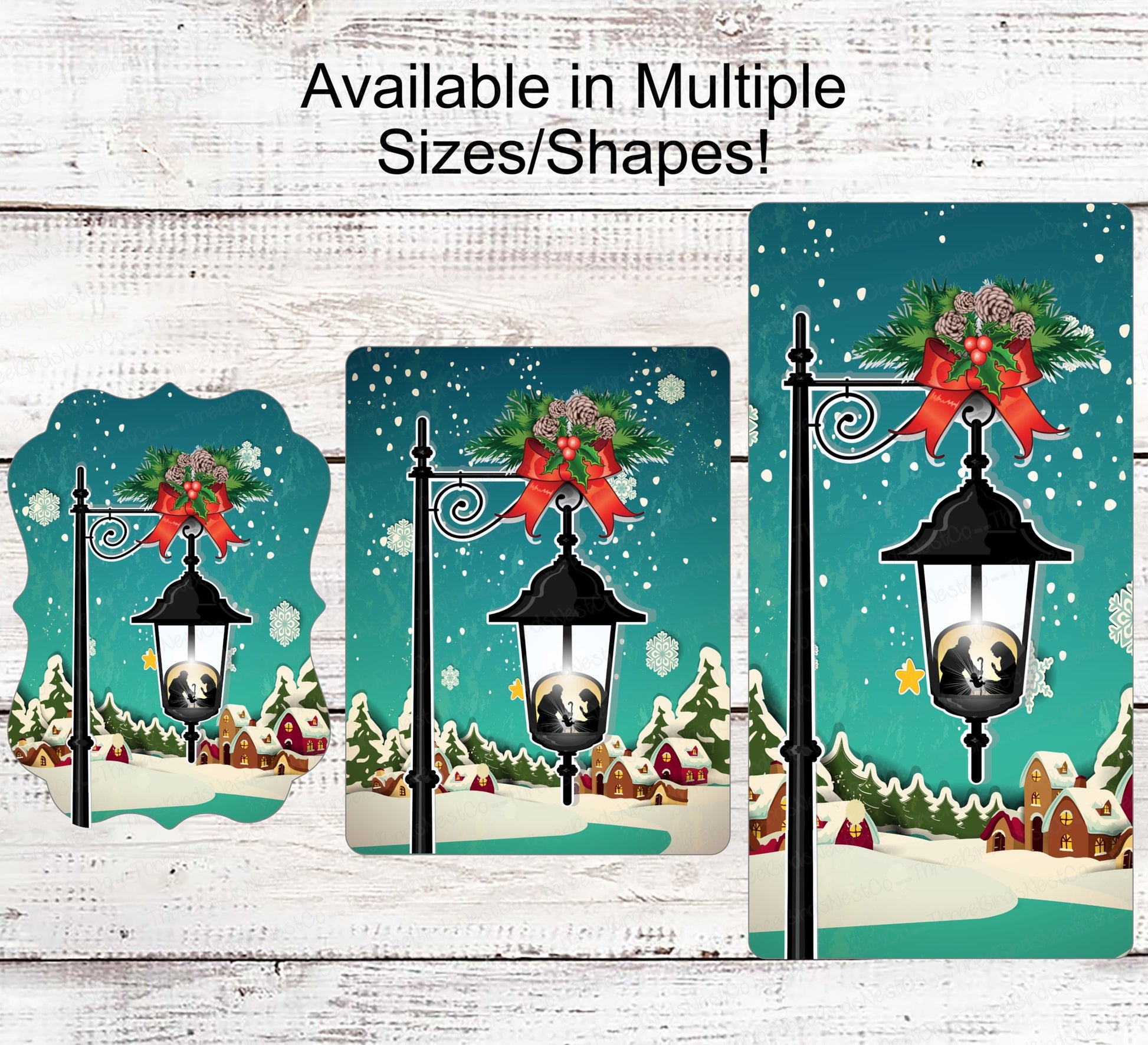 Christmas Wreath Signs - Nativity Sign - Lantern Sign - Jesus Sign - Jesus is the Reason - Religious Sign - Christian Sign