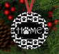 Christmas Ornament - Dog Ornament - Paw Print Ornament - Home Ornament - Double Sided Ornament - Metal Ornament - ORN22