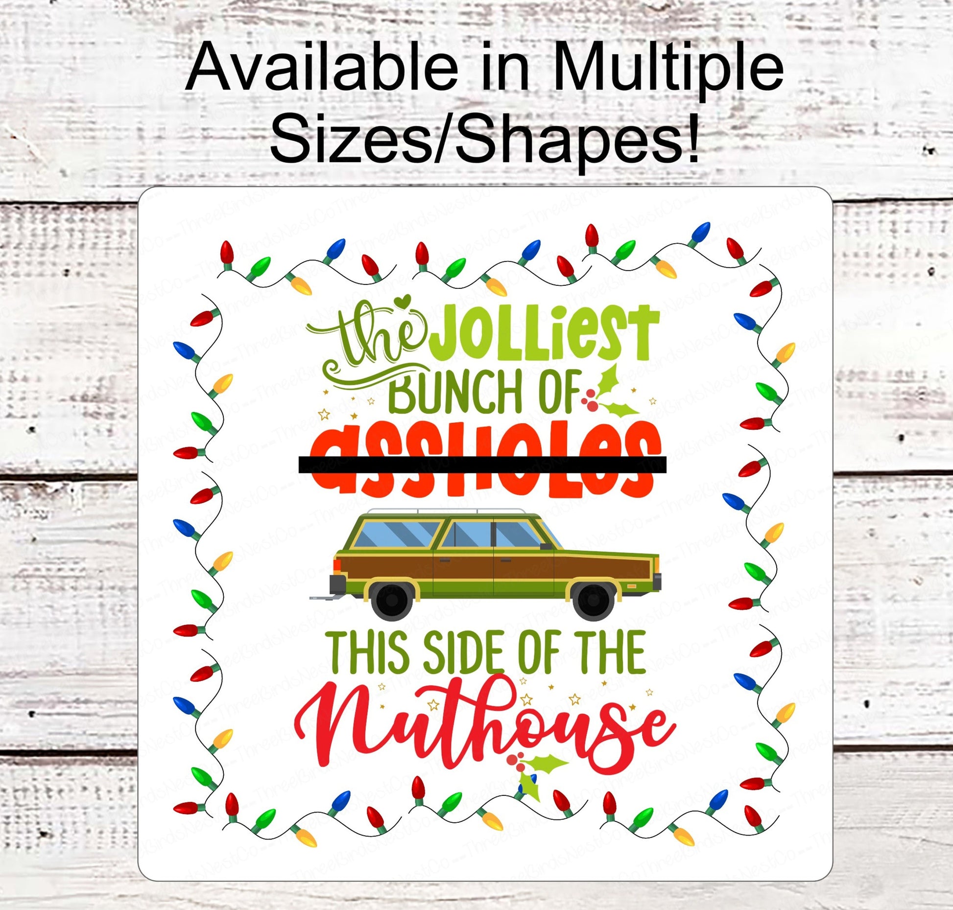 Jolliest Bunch Sign - Griswold Sign - Christmas Lights Sign - Funny Christmas - Vacation Sign