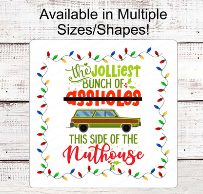 Jolliest Bunch Sign - Griswold Sign - Christmas Lights Sign - Funny Christmas - Vacation Sign