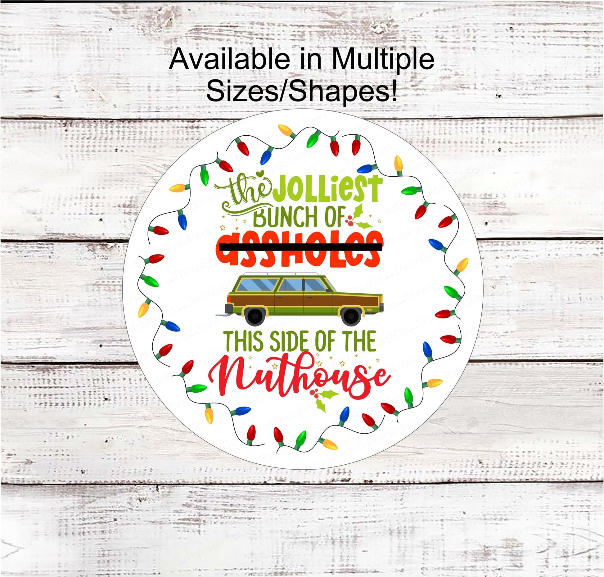 Jolliest Bunch Sign - Griswold Sign - Christmas Lights Sign - Funny Christmas - Vacation Sign
