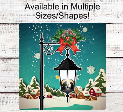 Christmas Wreath Signs - Nativity Sign - Lantern Sign - Jesus Sign - Jesus is the Reason - Religious Sign - Christian Sign