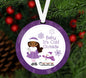 Christmas Ornament - African American Girl - Baby Its Cold Outside - Black Girl Art - Double Sided Ornament - Metal Ornament - ORN11