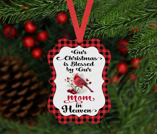 Christmas Ornament - Memorial Ornament - Cardinal Ornament - Winter Cardinal - Double Sided Ornament - Metal Ornament - ORN79