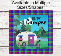 
              Camper Sign - Camping Sign - Happy Camper Sign - Happy Place Sign - Cardinals Signs - Butterfly Sign
            