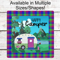 Camper Sign - Camping Sign - Happy Camper Sign - Happy Place Sign - Cardinals Signs - Butterfly Sign