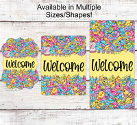 
              Welcome Wreath Sign - Welcome to Our Nest Sign - Bird Sign - Birdcage Sign - Birdhouse Wreath Sign
            