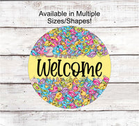
              Welcome Wreath Sign - Welcome to Our Nest Sign - Bird Sign - Birdcage Sign - Birdhouse Wreath Sign
            