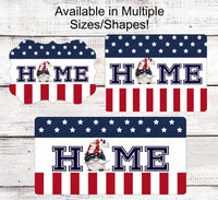
              Patriotic Wreath Sign - Gnome Wreath Sign - Home Wreath Sign - 4th of July Signs - Stars and Stripes - Wreath Supplies - Three Birds Nest Co
            