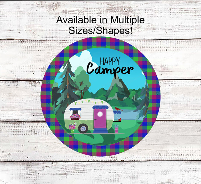 Camper Sign - Camping Sign - Happy Camper Sign - Happy Place Sign - Cardinals Signs - Butterfly Sign