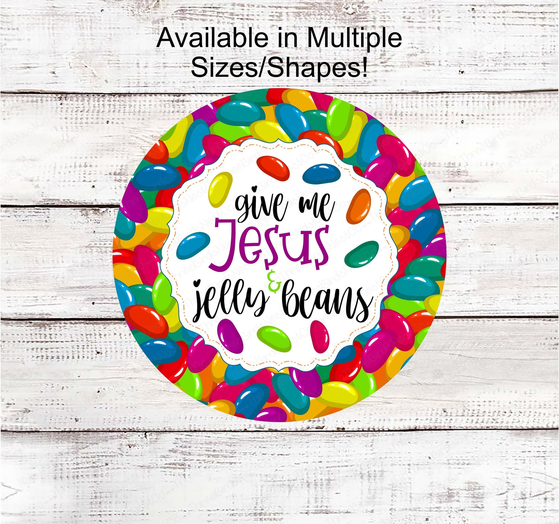 Easter Sign - Jesus and Jelly Beans - He is Risen - Easter Sign - Easter Bunny - Easter Candy