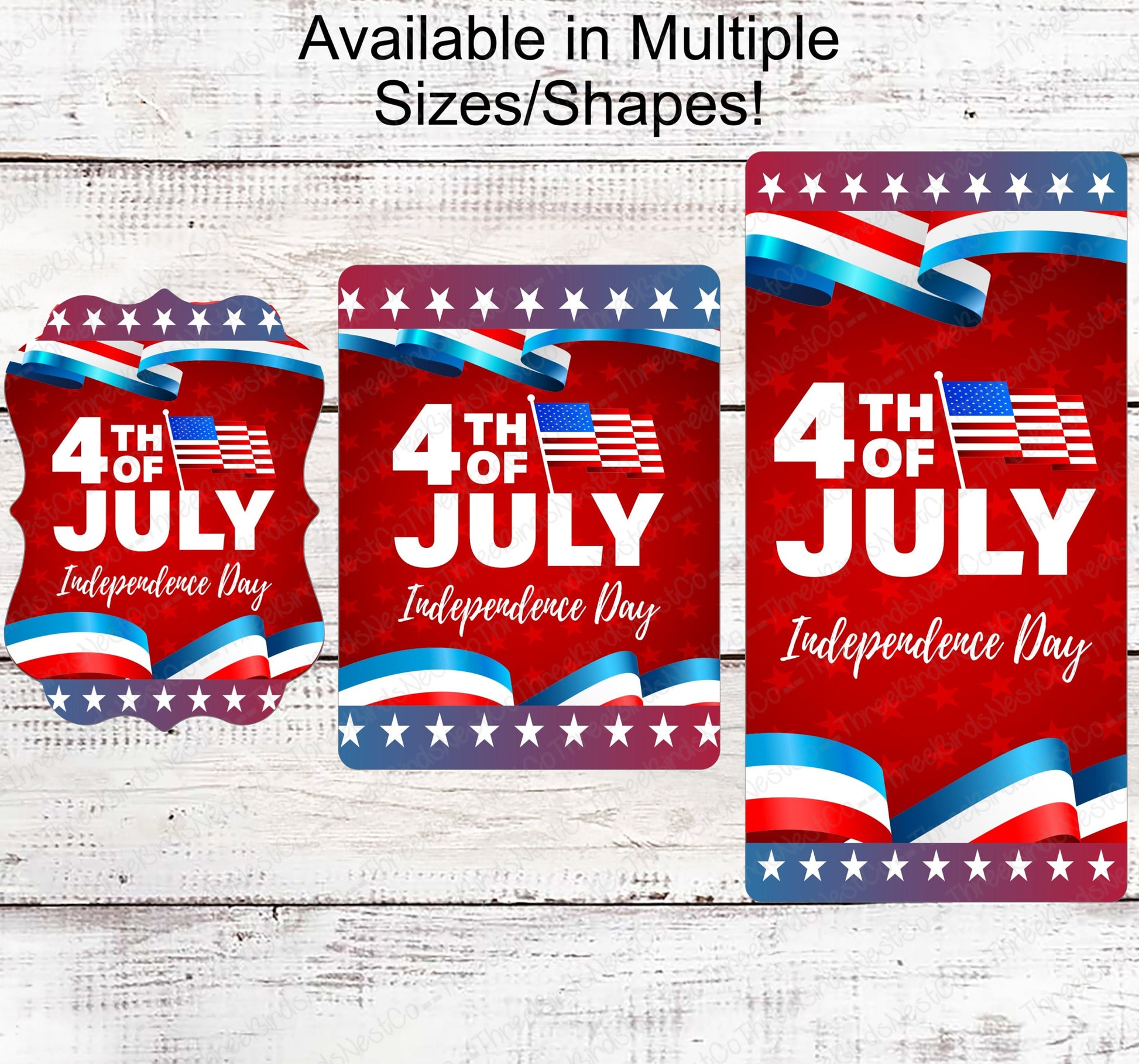 Patriotic Wreath Sign - Welcome Wreath Sign - Patriotic Sign - Patriotic Signs for Wreath - 4th of July Signs - Patriotic Wreath