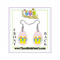 Flip Flop Earrings - Dangle Earrings - Custom Earrings - Beach Earrings