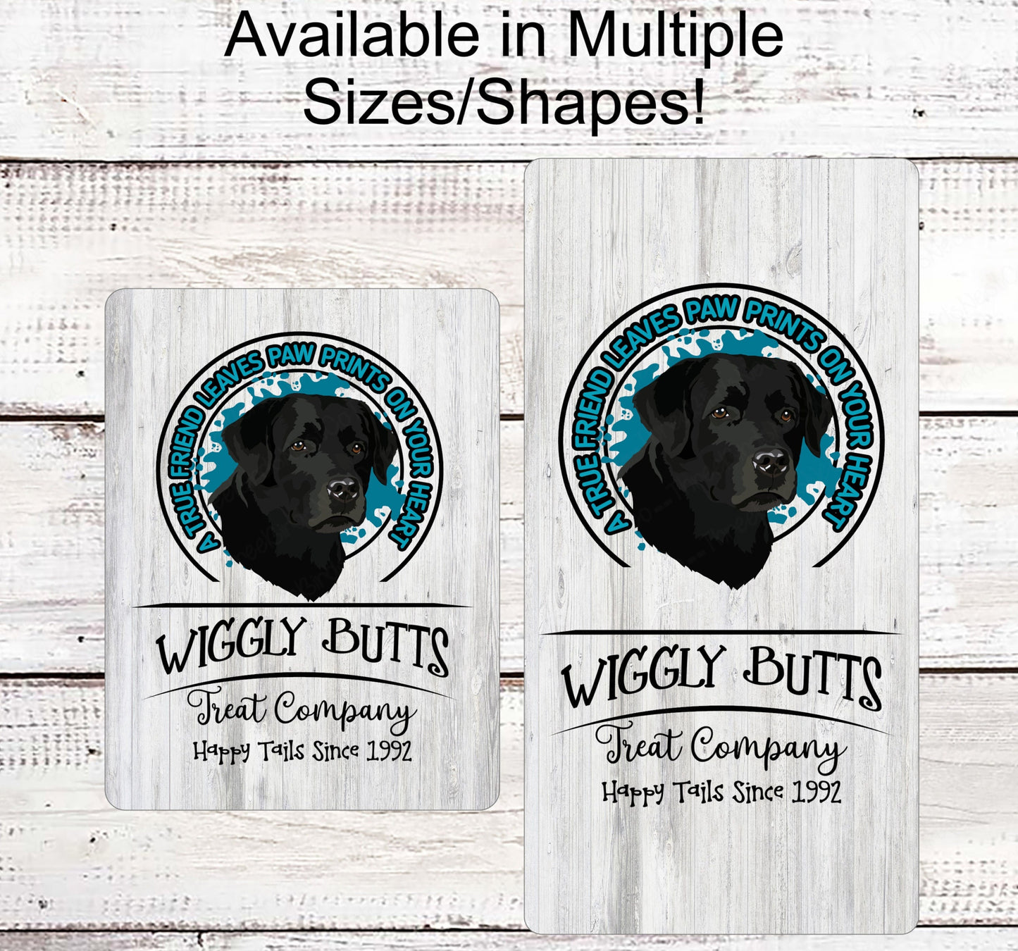 Labrador Retriever Sign - Wiggle Butts - Dog Wreath Signs - Dog Wreath - Paw Print Sign - Pet Wreath - Dog Sign - Dog Lover Wreath