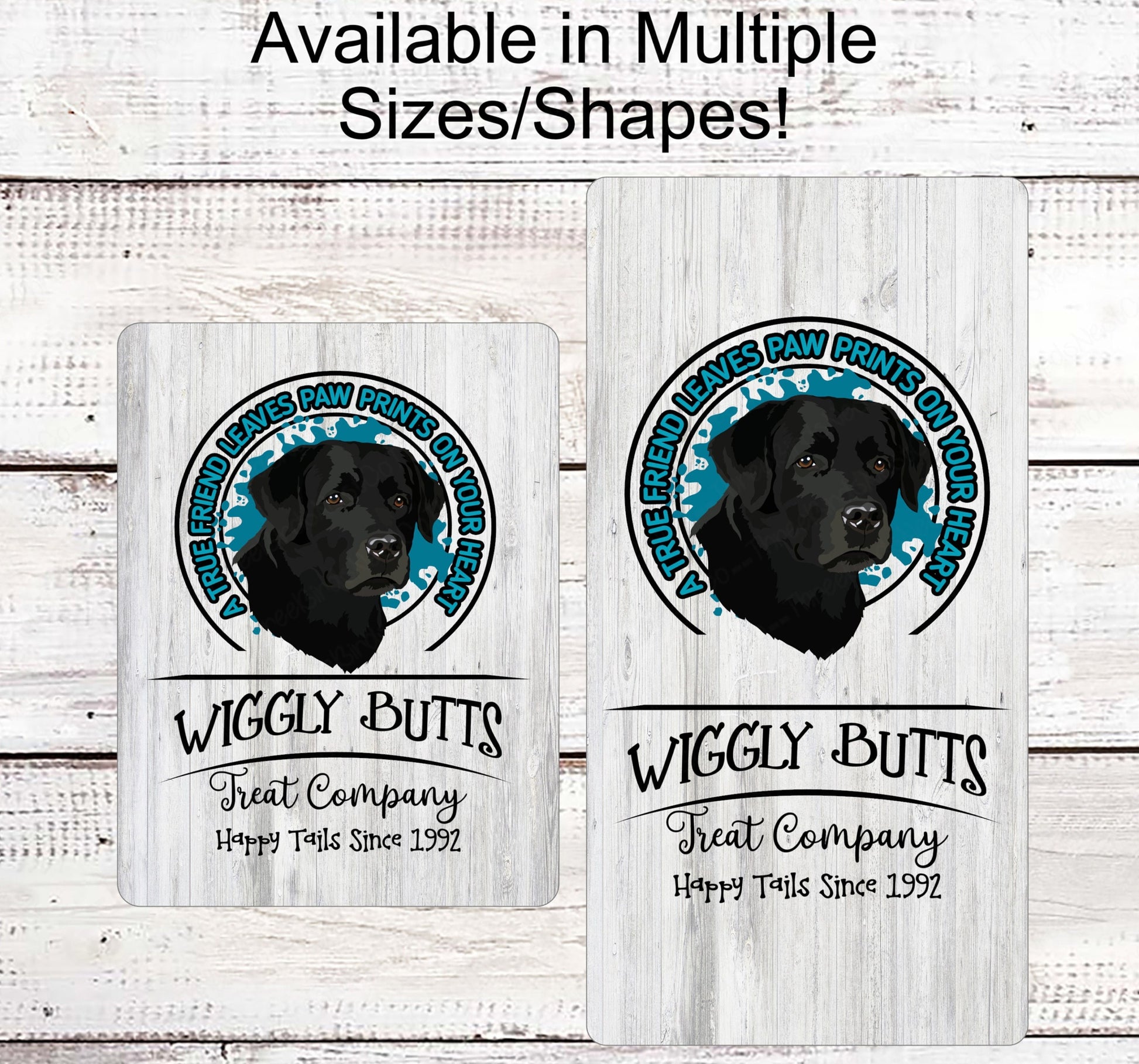 Labrador Retriever Sign - Wiggle Butts - Dog Wreath Signs - Dog Wreath - Paw Print Sign - Pet Wreath - Dog Sign - Dog Lover Wreath