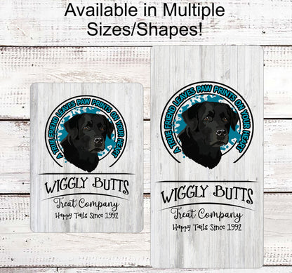 Labrador Retriever Sign - Wiggle Butts - Dog Wreath Signs - Dog Wreath - Paw Print Sign - Pet Wreath - Dog Sign - Dog Lover Wreath