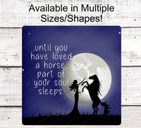 
              Horse Lover Sign - Horse Welcome Sign - Horse Wreath Signs - Farmhouse Wreath Sign - Farm Wreaths Signs
            