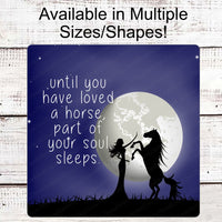 Horse Lover Sign - Horse Welcome Sign - Horse Wreath Signs - Farmhouse Wreath Sign - Farm Wreaths Signs