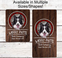 
              Border Collie Sign - Wiggle Butts - Dog Wreath Signs - Dog Wreath - Paw Print Sign - Pet Wreath - Dog Sign - Dog Lover Wreath
            