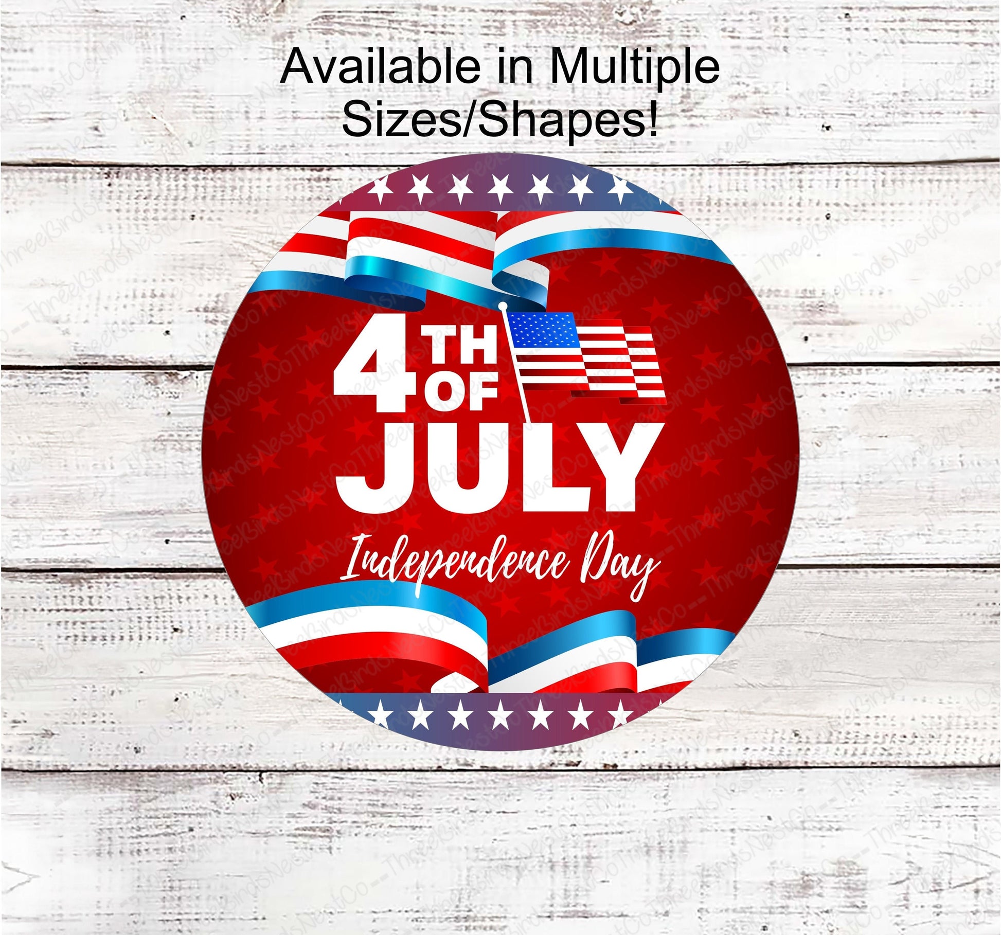Patriotic Wreath Sign - Welcome Wreath Sign - Patriotic Sign - Patriotic Signs for Wreath - 4th of July Signs - Patriotic Wreath