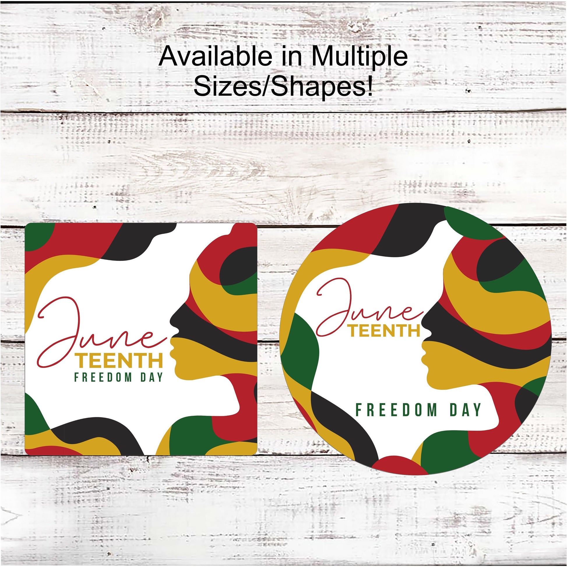 Juneteenth Wreath Sign - African American Art - African Heritage - Black Woman Art -