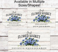 
              Fresh Flower Market Sign - Farmers Market Sign - Floral Welcome Sign - Farmhouse Decor
            