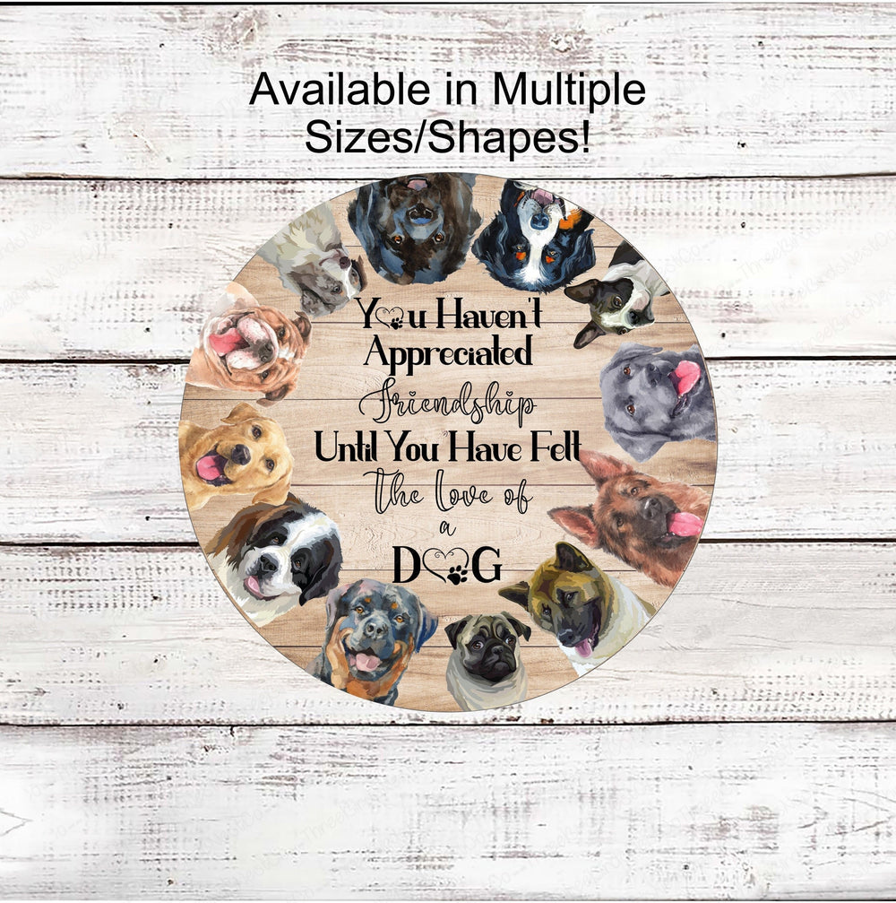 Dog Wreath Signs - Dog Wreath - Paw Print Sign - Pet Wreath - Dog Sign - Dog Lover Wreath - Dog Paw Wreath - Dog Love