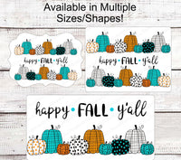 
              Happy Fall Yall Leopard Pumpkins Wreath Sign - www.ThreeBirdsNestCo.com for 20% Off
            