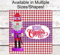 
              Merry Christmas Gnome Nutcracker Wreath Sign - www.ThreeBirdsNestCo.com for 20% Off
            