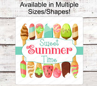 
              Sweet Summertime Ice Cream Wreath Sign - www.ThreeBirdsNestCo.com for 20% Off
            