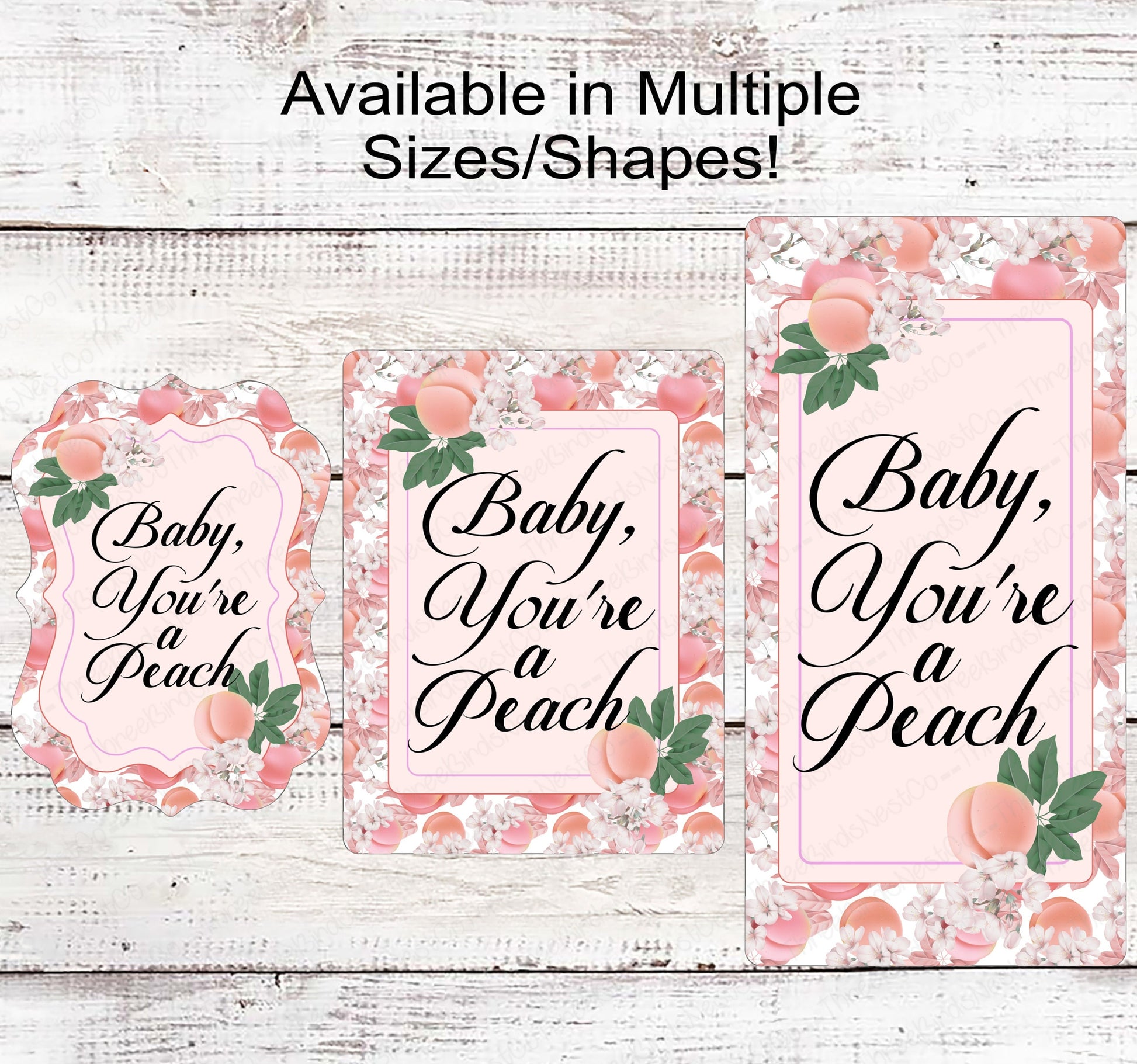 Baby You're a Peach Wreath Sign
