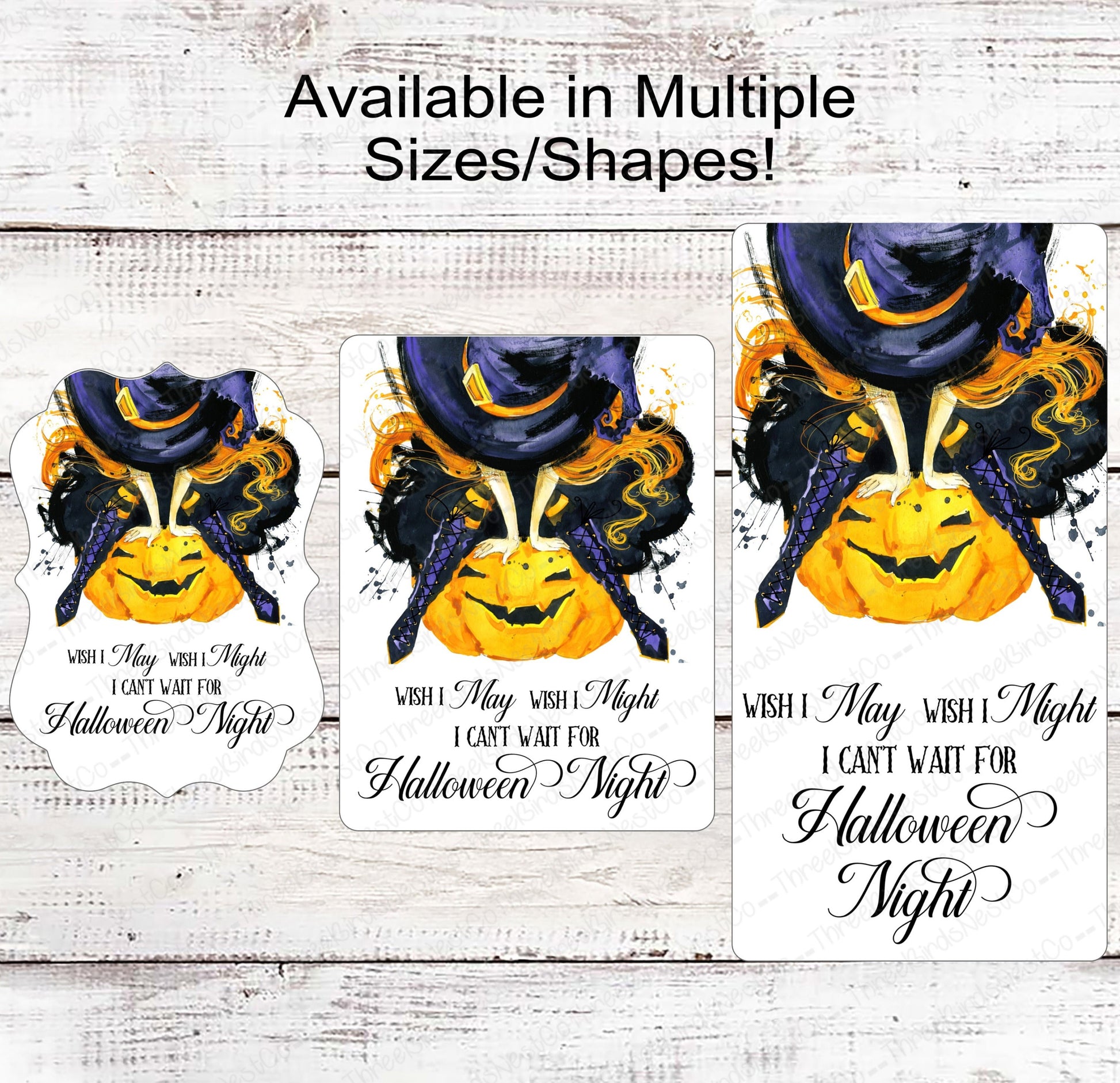 Jack O Lantern and Halloween Witch Wreath Sign