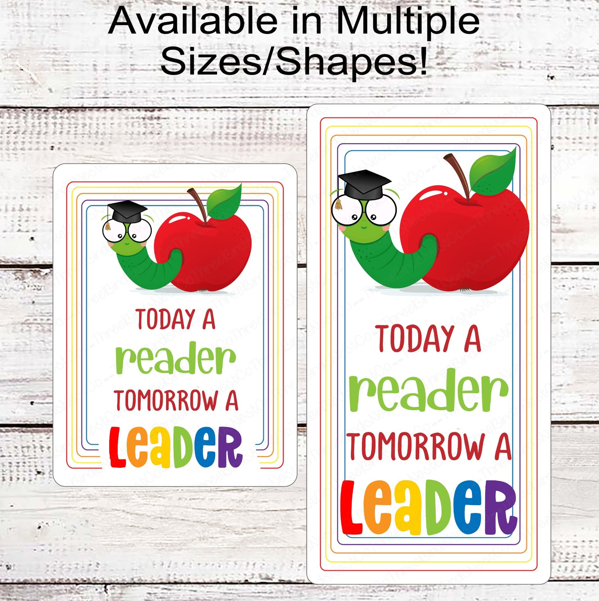 Today a Reader Tomorrow a Leader School Teacher Wreath Sign