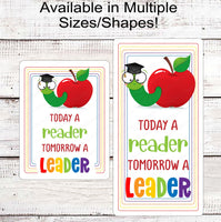 
              Today a Reader Tomorrow a Leader School Teacher Wreath Sign
            