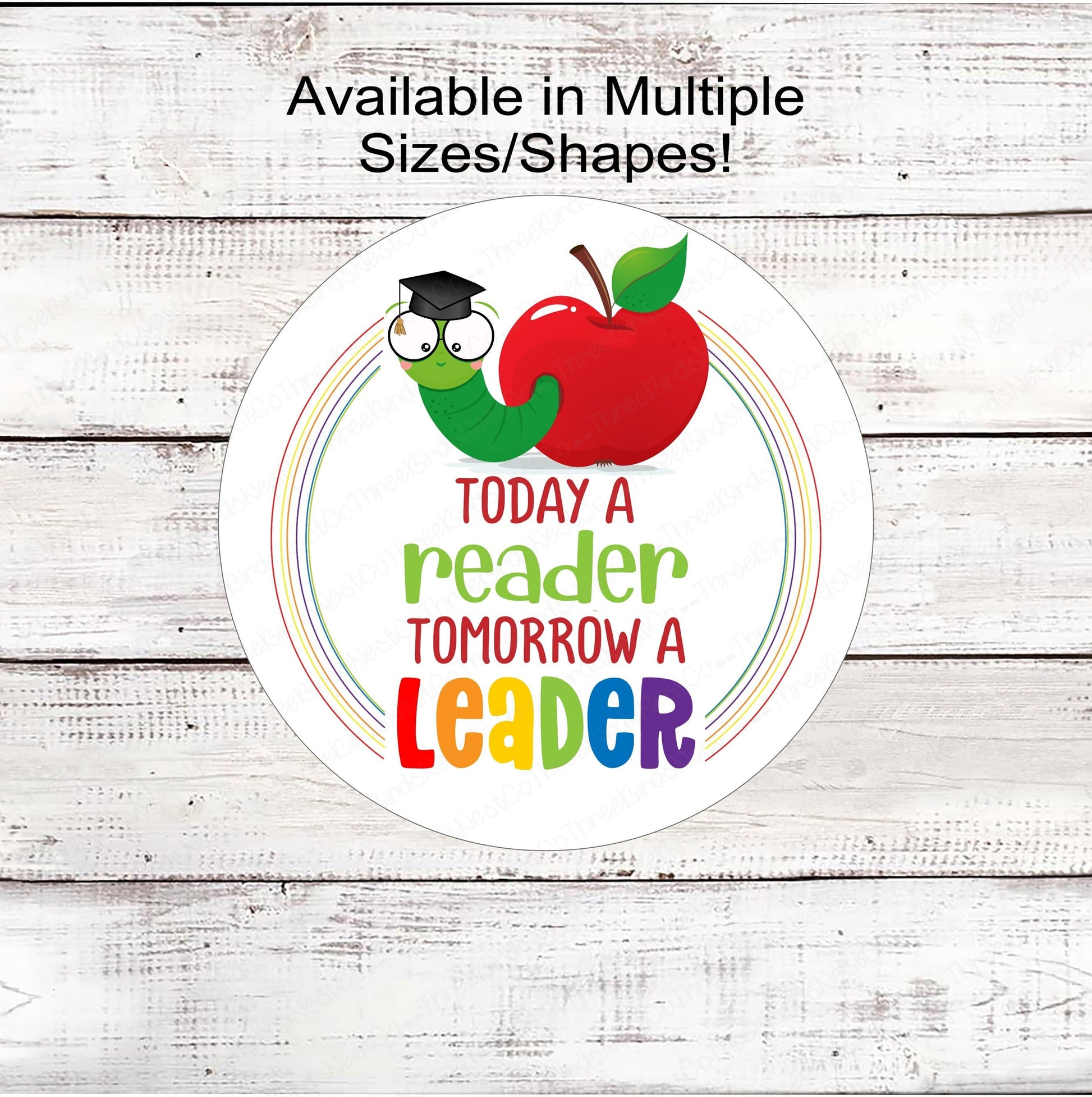 Today a Reader Tomorrow a Leader School Teacher Wreath Sign