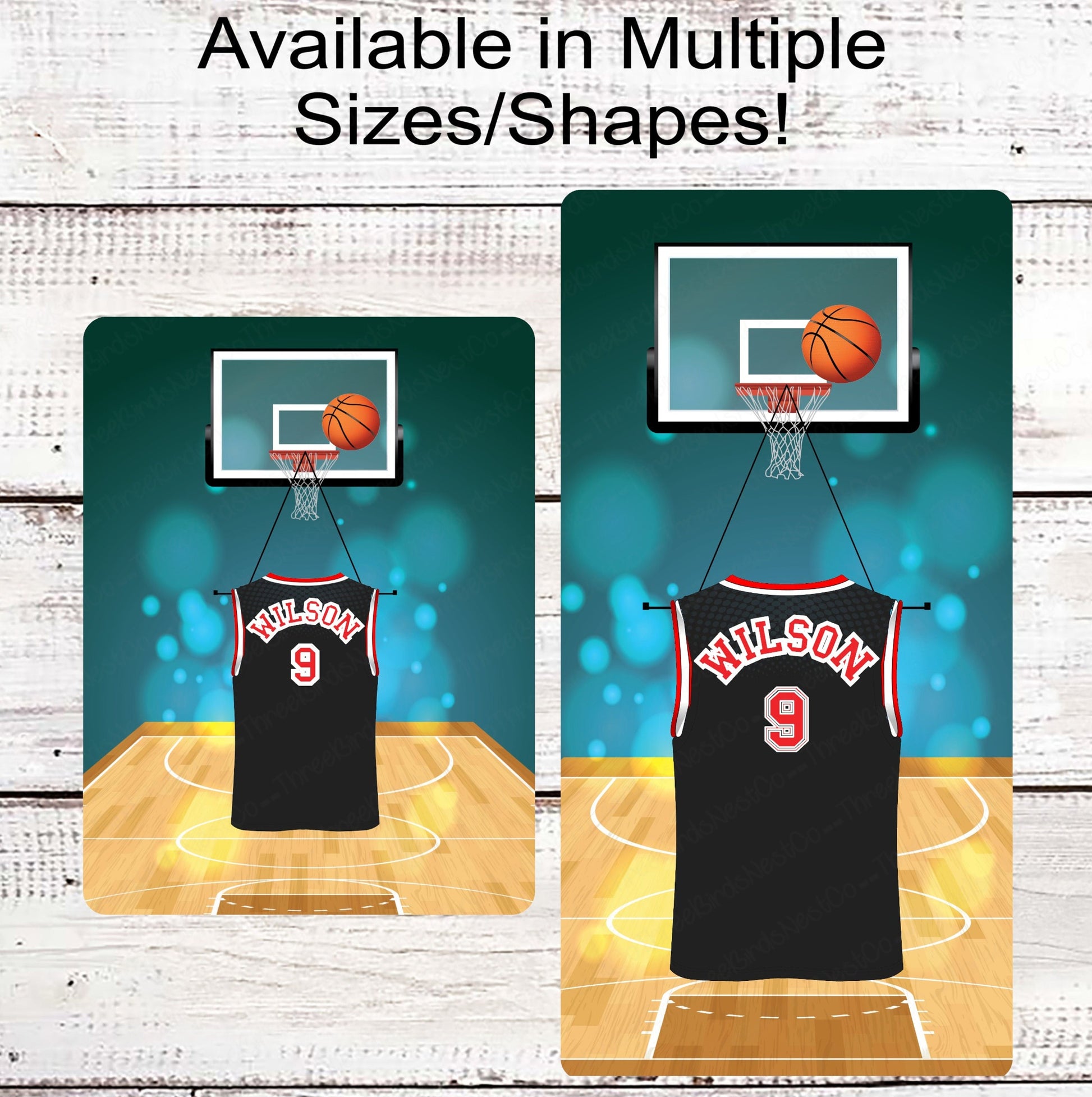 Basketball Jersey Fan Wreath Sign