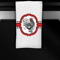 Buffalo Plaid Rooster Kitchen Waffle Weave Dish Towel | Kitchen Gift | Housewarming Gift | Wedding Gift - www.ThreeBirdsNestCo.com