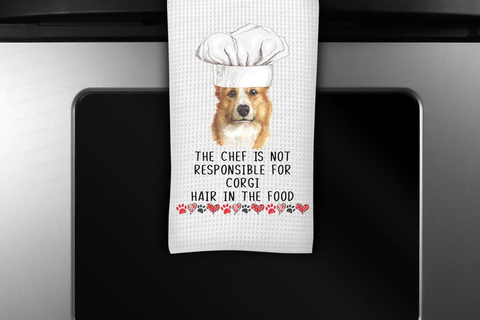 Personalized Dog Kitchen Towel - Gift for Dog Lover - Dog Towel - Corgi Gift - Other Breeds Available - www.ThreeBirdsNestCo.com