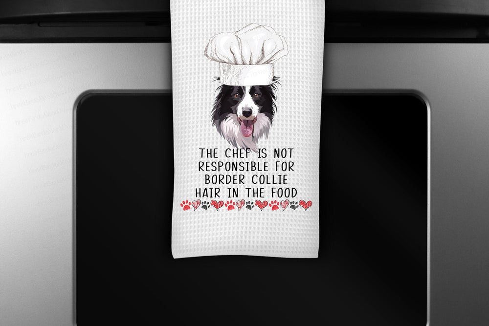 Personalized Dog Kitchen Towel - Gift for Dog Lover - Dog Towel - Border Collie - Other Breeds Available - www.ThreeBirdsNestCo.com