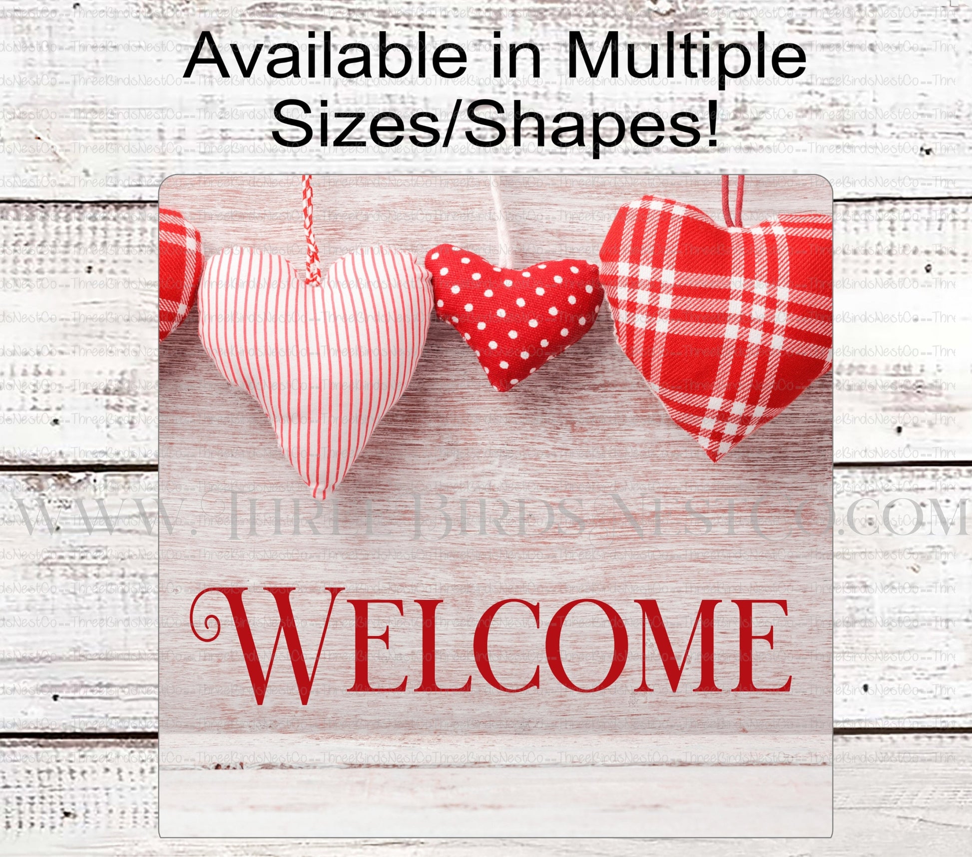 Valentines Day Sign - Welcome Sign - Rustic Valentines Day - Rustic Welcome Sign - Hearts Sign - Farmhouse Valentines Decor
