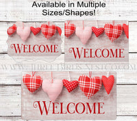 
              Valentines Day Sign - Welcome Sign - Rustic Valentines Day - Rustic Welcome Sign - Hearts Sign - Farmhouse Valentines Decor
            