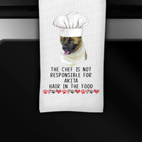 Personalized Dog Kitchen Towel - Gift for Dog Lover - Dog Towel - Akita Gift - Other Breeds Available - www.ThreeBirdsNestCo.com