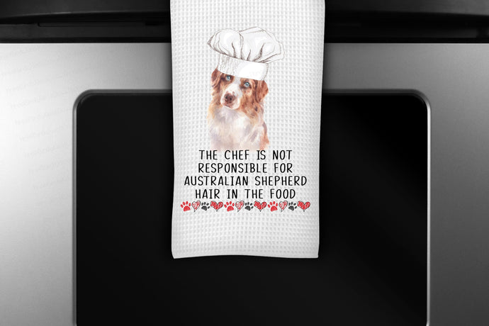 Personalized Dog Kitchen Towel - Gift for Dog Lover - Dog Towel - Australian Shepherd - Other Breeds Available - www.ThreeBirdsNestCo.com