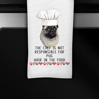 Personalized Dog Kitchen Towel - Gift for Dog Lover - Dog Towel - Pug Gift - Other Breeds Available - www.ThreeBirdsNestCo.com
