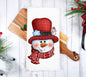 Custom Snowman Waffle Weave Kitchen Dish Towel - Kitchen Gift - Housewarming Wedding Gift - Christmas Decor - www.ThreeBirdsNestCo.com
