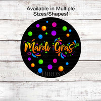 Mardi Gras Wreath Sign