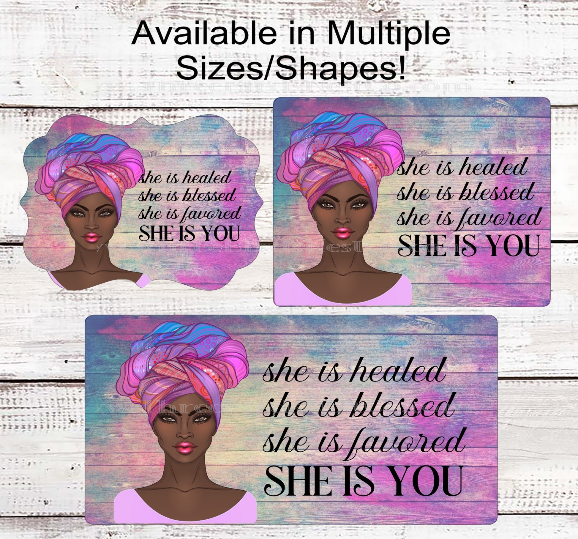 African American Wreath Sign - Black is Beautiful Wall Art - Blessed Sign - Inspirational Sign