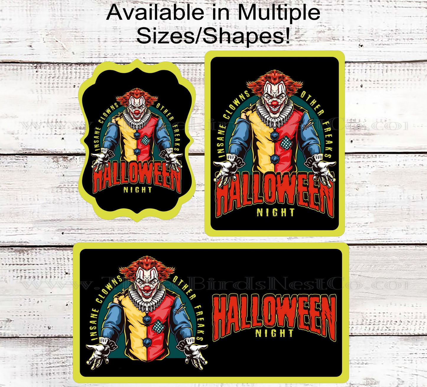 Halloween Clown Sign - Vintage Halloween - Welcome to Our Home - Spooky Signs