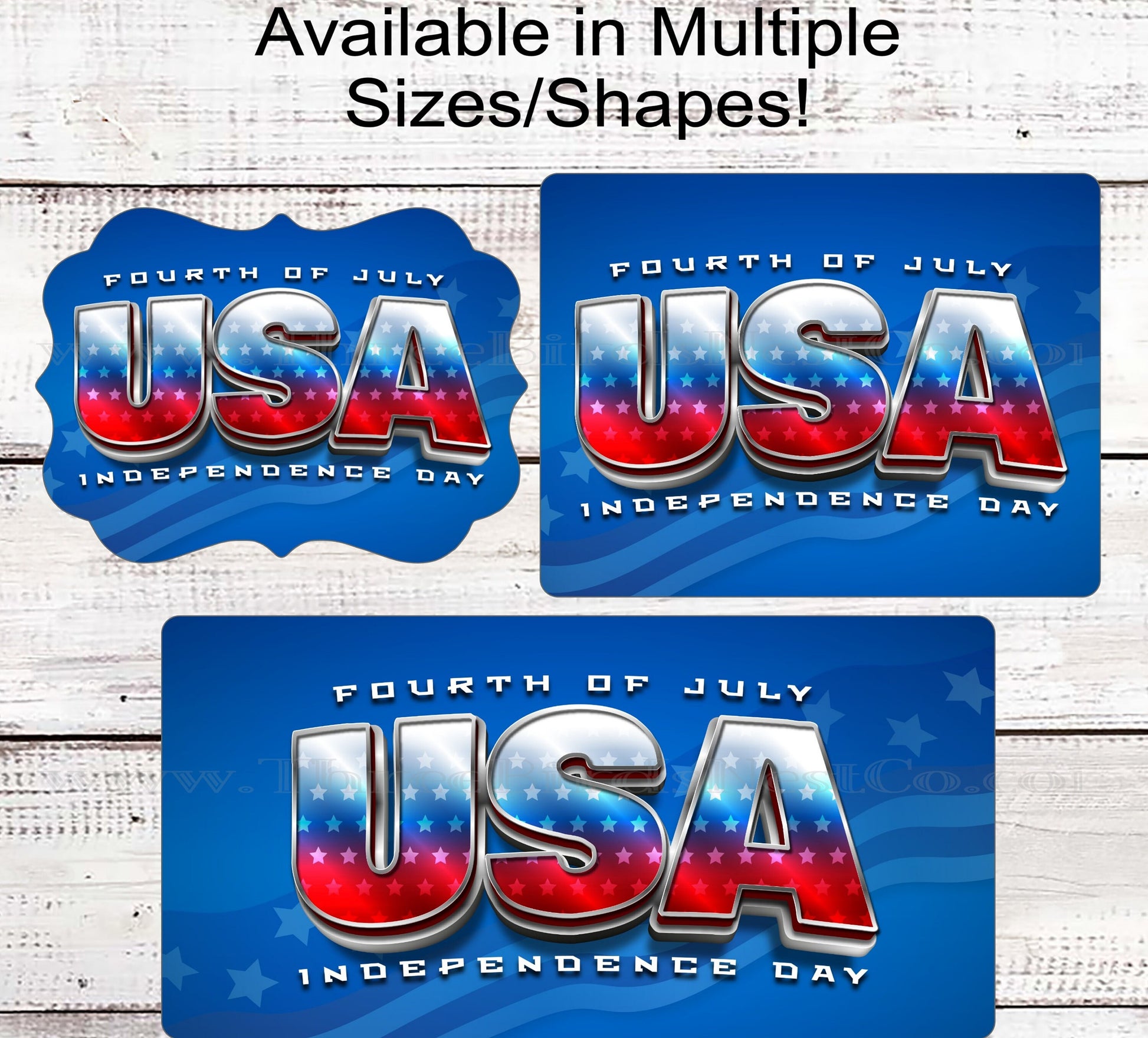 USA Independence Day 4th of July Patriotic Welcome Sign - American Flag