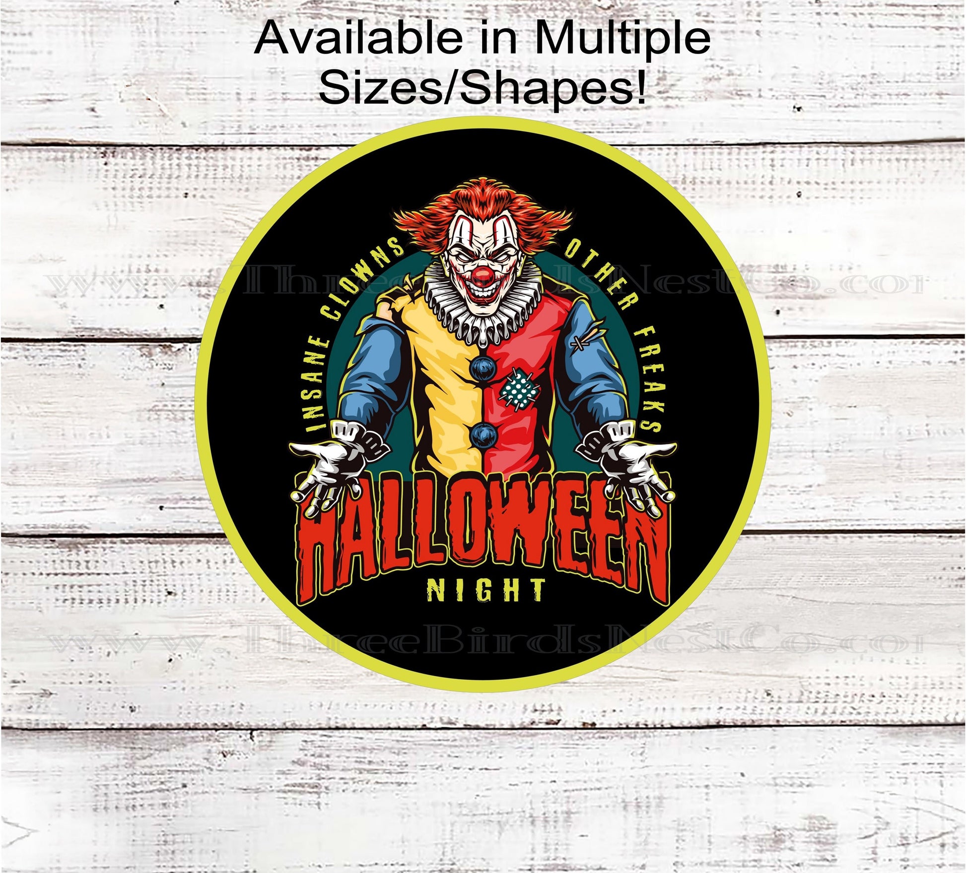 Halloween Clown Sign - Vintage Halloween - Welcome to Our Home - Spooky Signs
